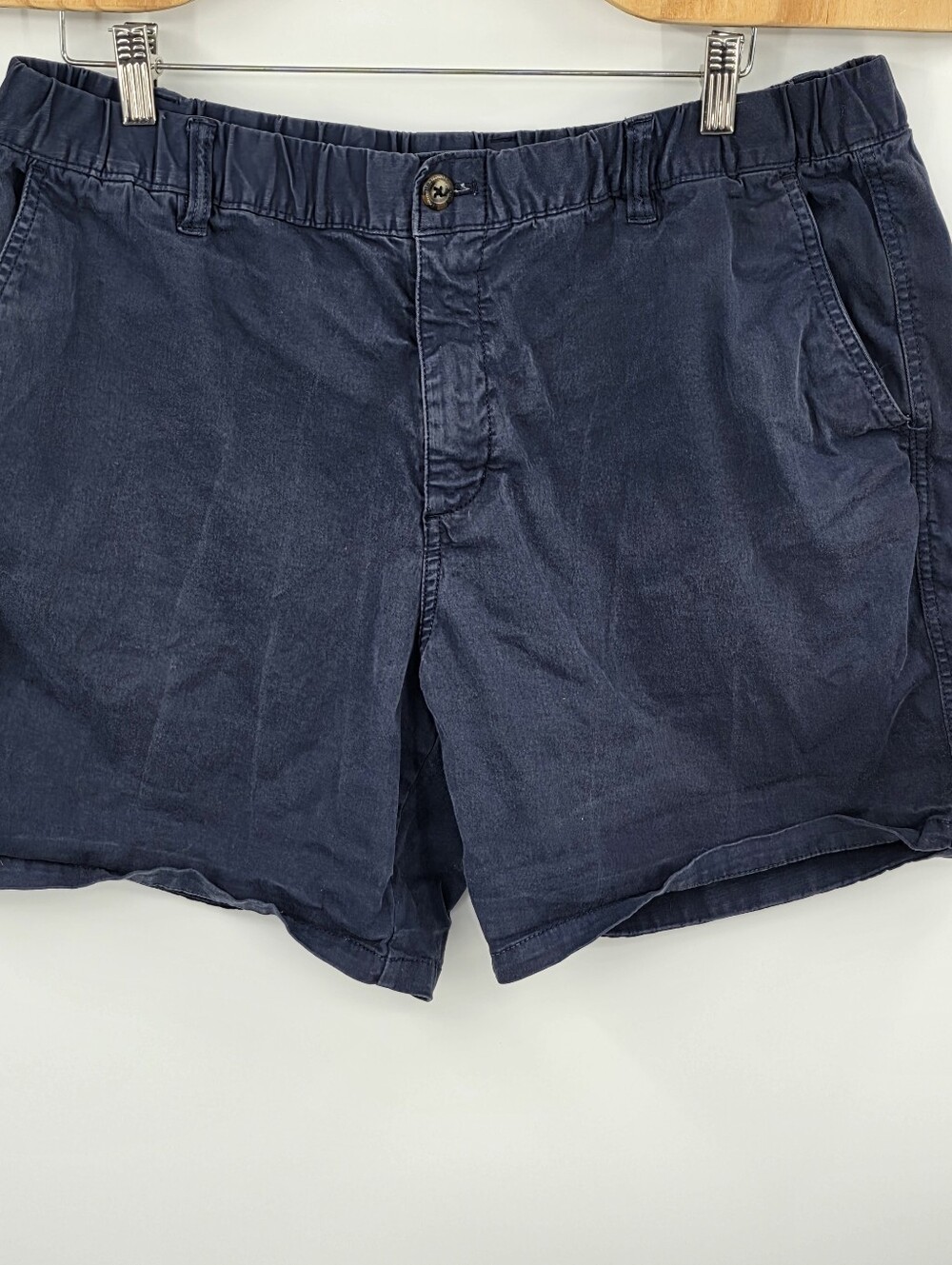 Bearbottom Navy Blue Chino Shorts Stretch Men's 2XL 7" Inseam
